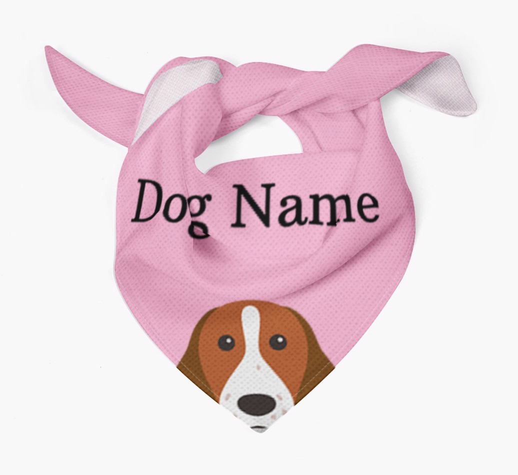 Personalised Dog Bandana with Peeking Yappicons for {dogsName}