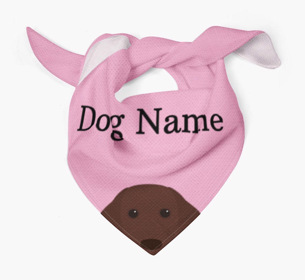 Personalised Dog Bandana with Peeking Yappicons for {dogsName}