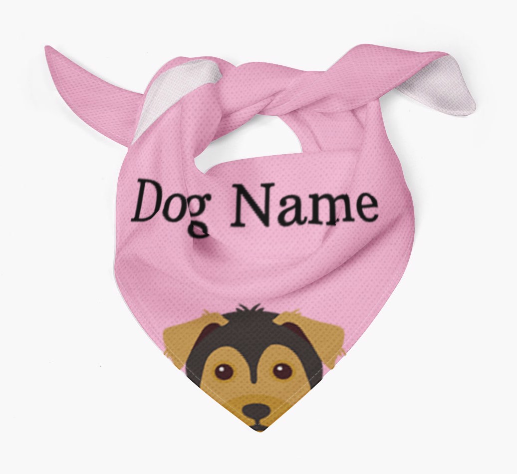 Personalised Dog Bandana with Peeking Yappicons for {dogsName}