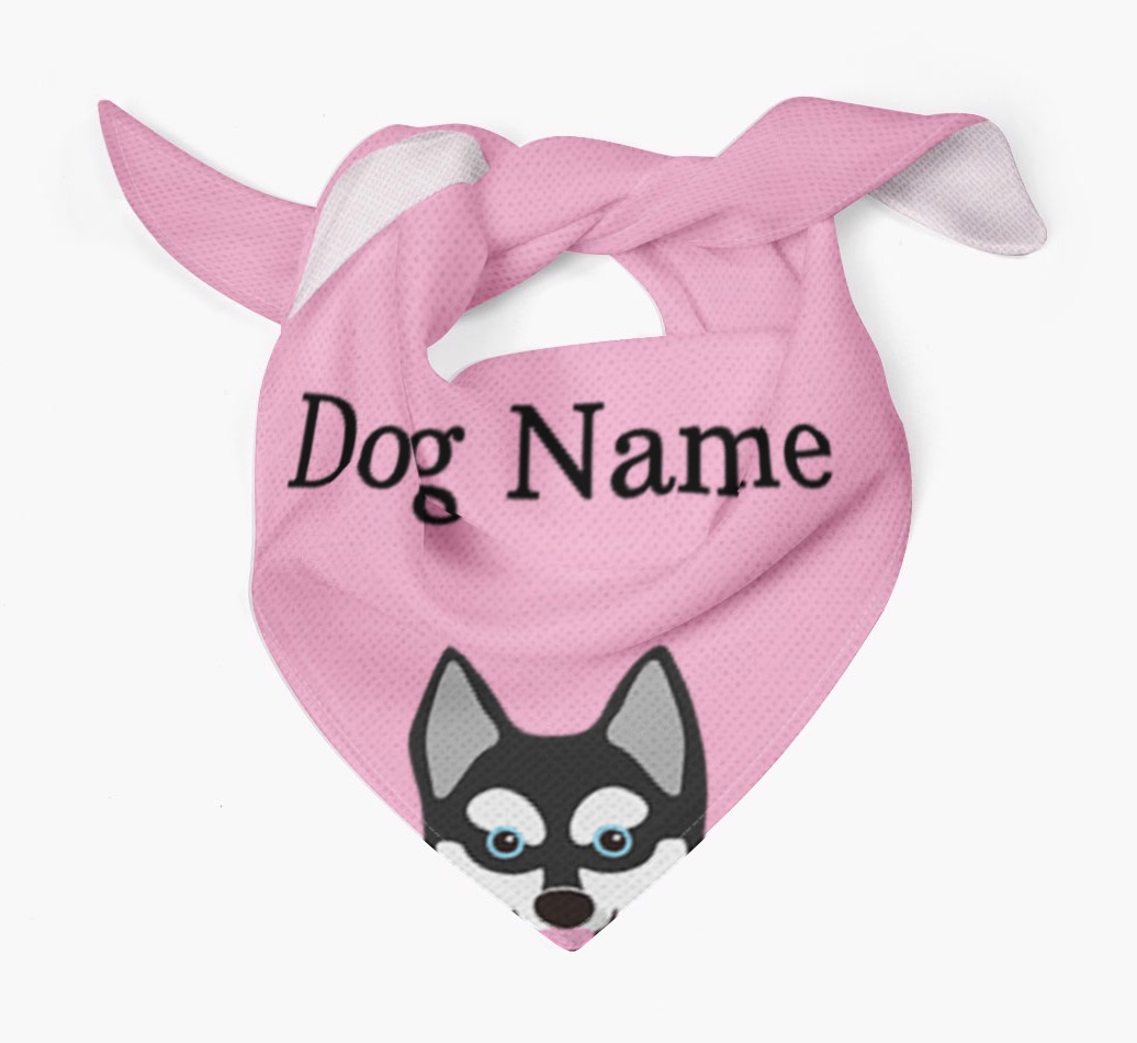 Personalized Dog Bandana with Peeking Yappicons for {dogsName}