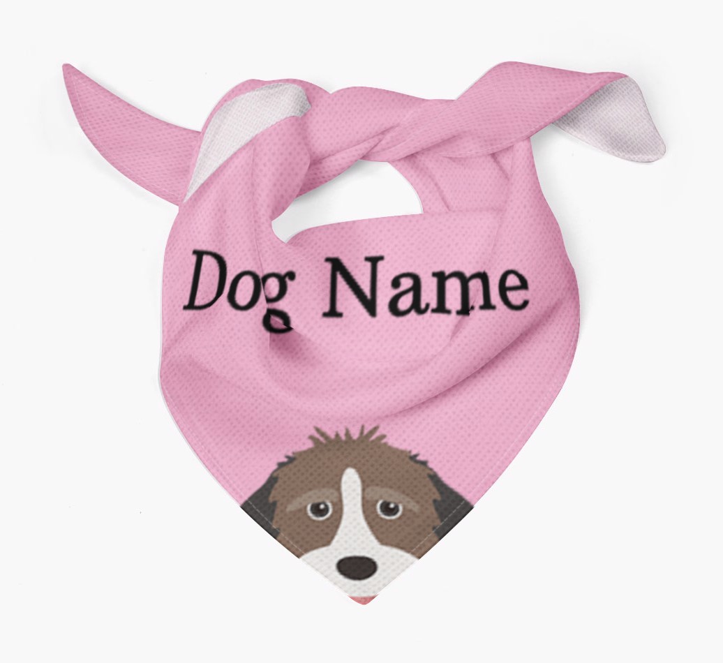 Personalized Dog Bandana with Peeking Yappicons for {dogsName}