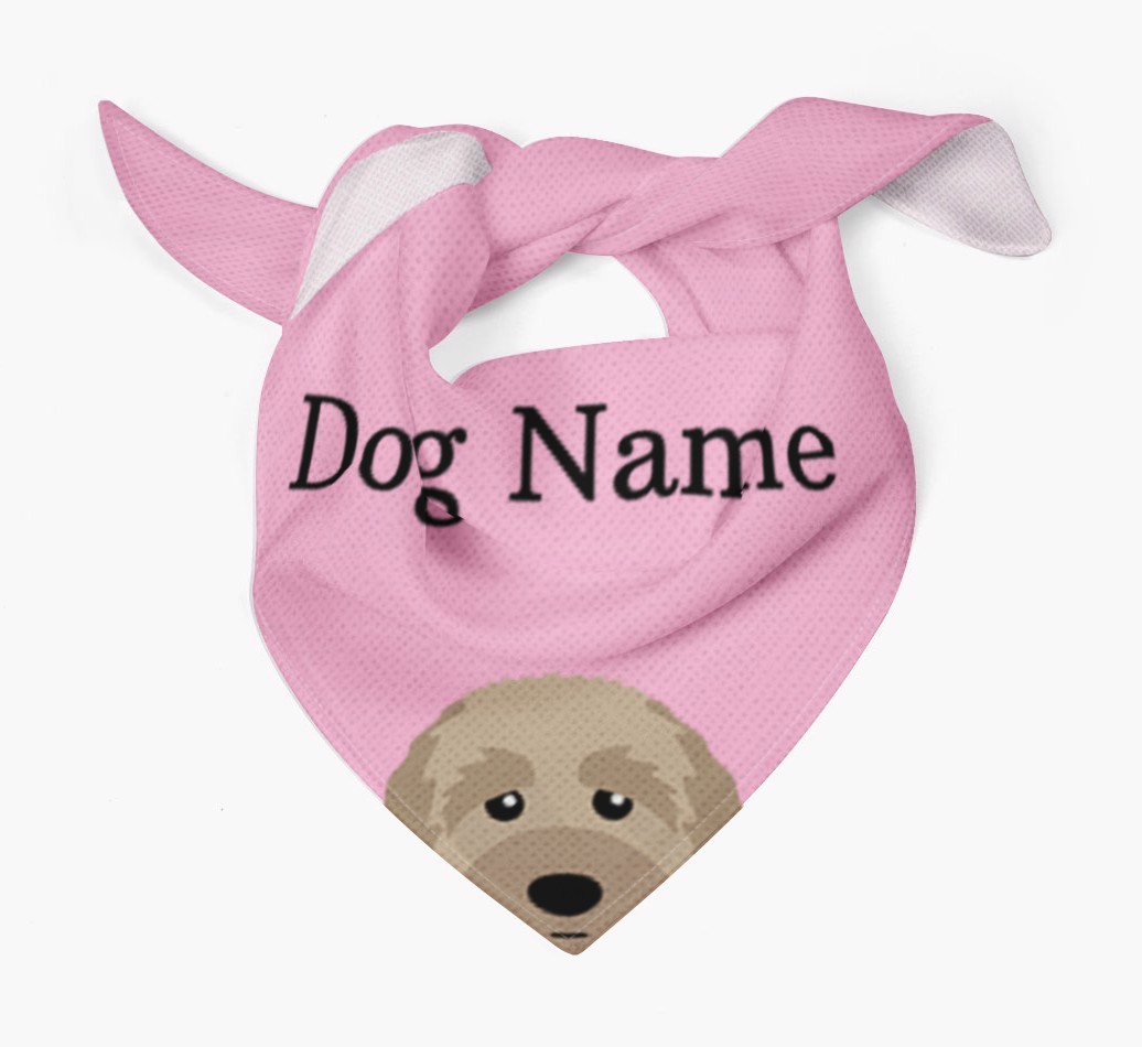 Personalized Dog Bandana with Peeking Yappicons for {dogsName}
