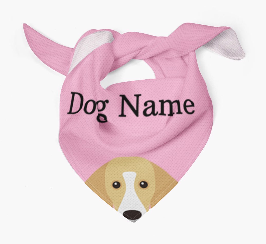 Personalized Dog Bandana with Peeking Yappicons for {dogsName}