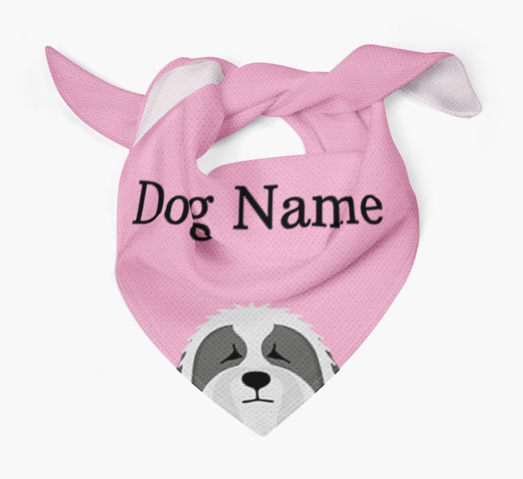 Personalized Dog Bandana with Peeking Yappicons for {dogsName}