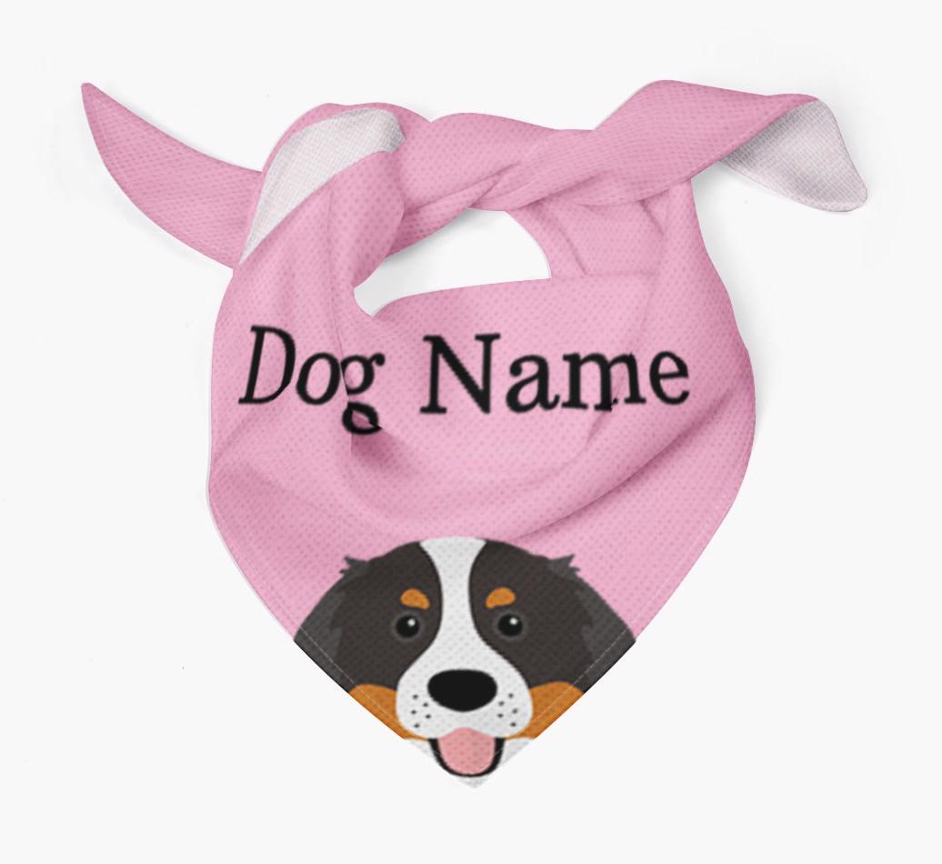 Personalized Dog Bandana with Peeking Yappicons for {dogsName}
