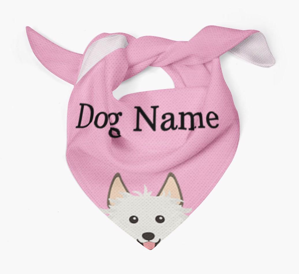 Personalized Dog Bandana with Peeking Yappicons for {dogsName}