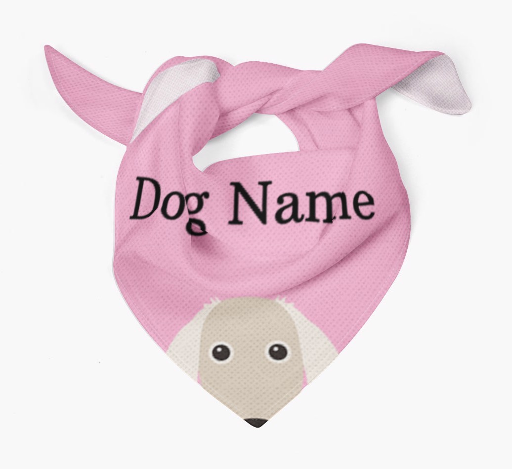 Personalized Dog Bandana with Peeking Yappicons for {dogsName}