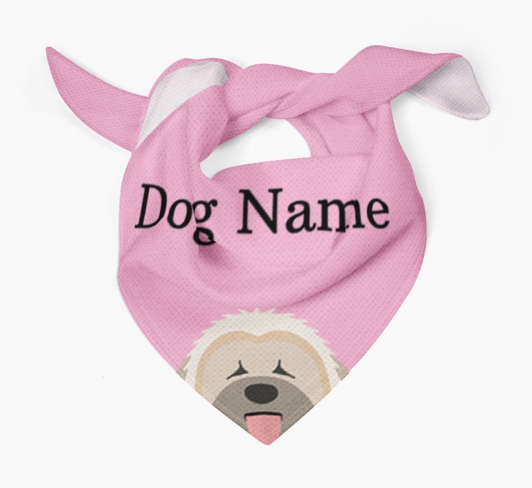 Personalized Dog Bandana with Peeking Yappicons for {dogsName}