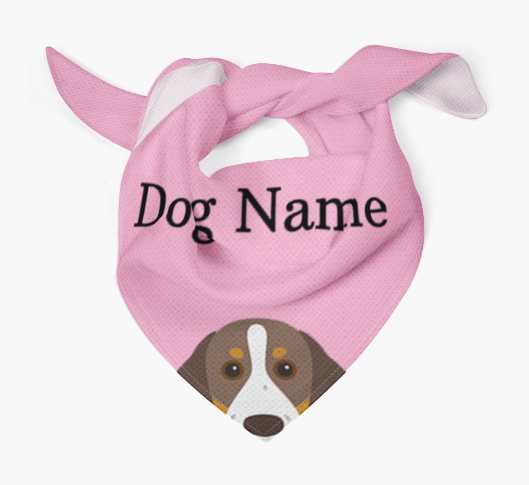 Personalized Dog Bandana with Peeking Yappicons for {dogsName}
