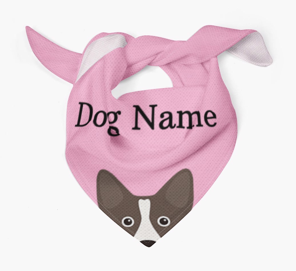 Personalized Dog Bandana with Peeking Yappicons for {dogsName}