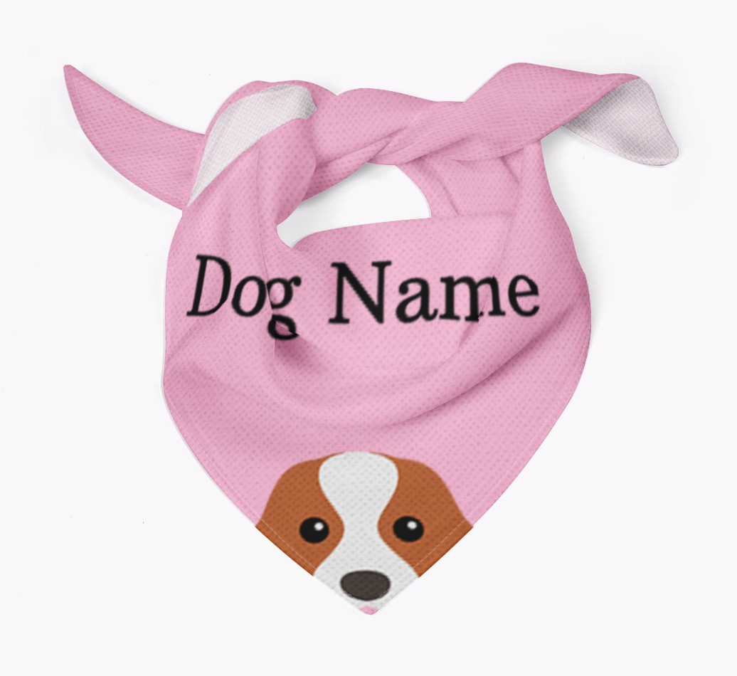 Personalized Dog Bandana with Peeking Yappicons for {dogsName}