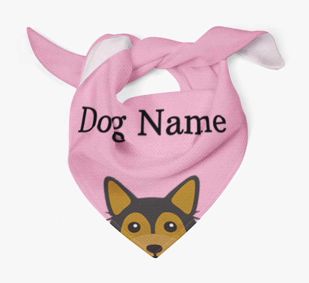 Personalized Dog Bandana with Peeking Yappicons for {dogsName}