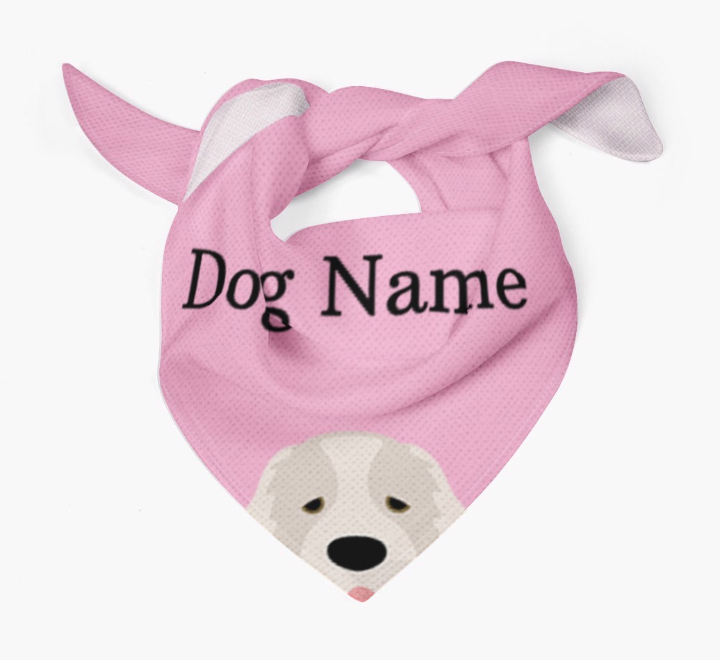 Personalized Dog Bandana with Peeking Yappicons for {dogsName}