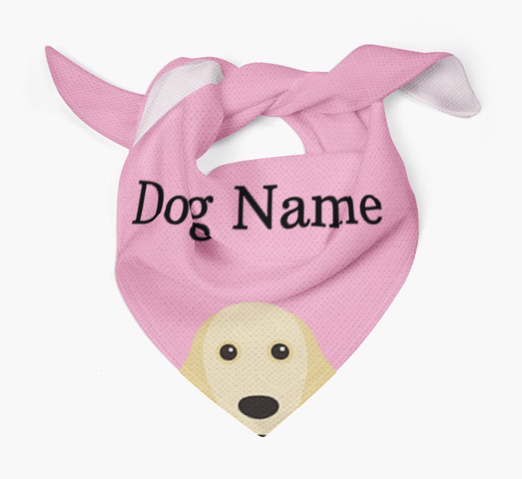 Personalized Dog Bandana with Peeking Yappicons for {dogsName}