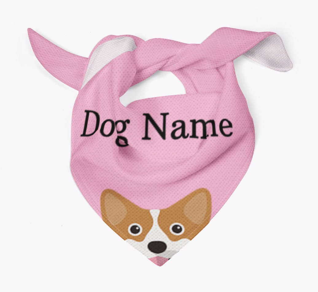 Personalized Dog Bandana with Peeking Yappicons for {dogsName}