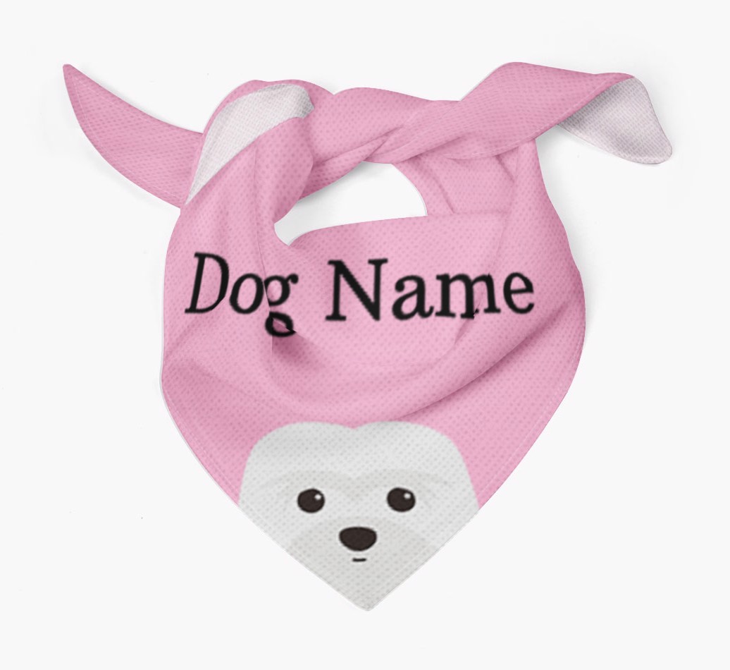 Personalized Dog Bandana with Peeking Yappicons for {dogsName}