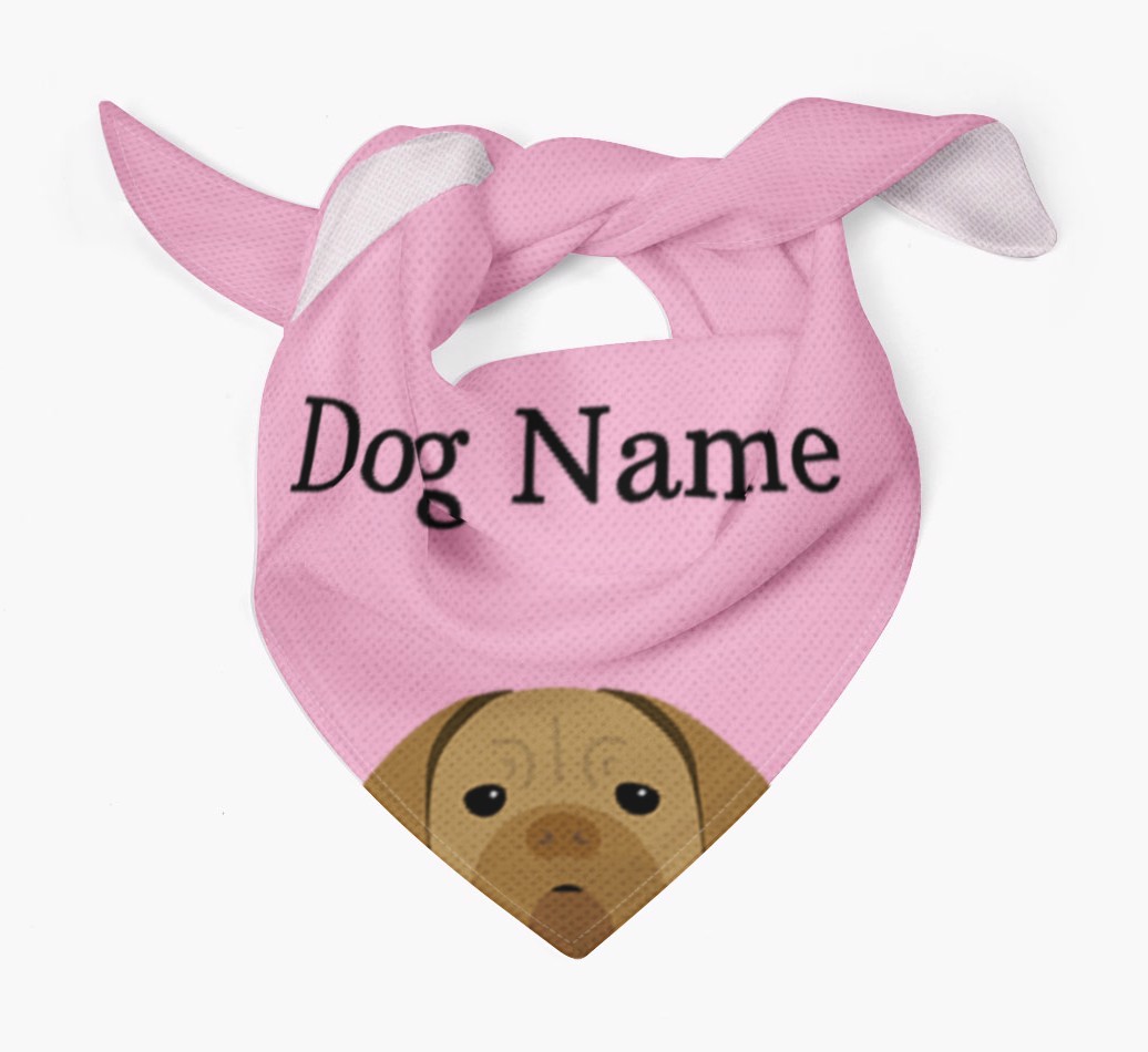 Personalized Dog Bandana with Peeking Yappicons for {dogsName}