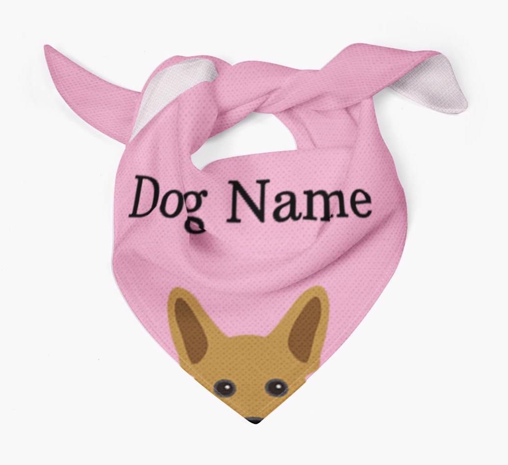 Personalized Dog Bandana with Peeking Yappicons for {dogsName}