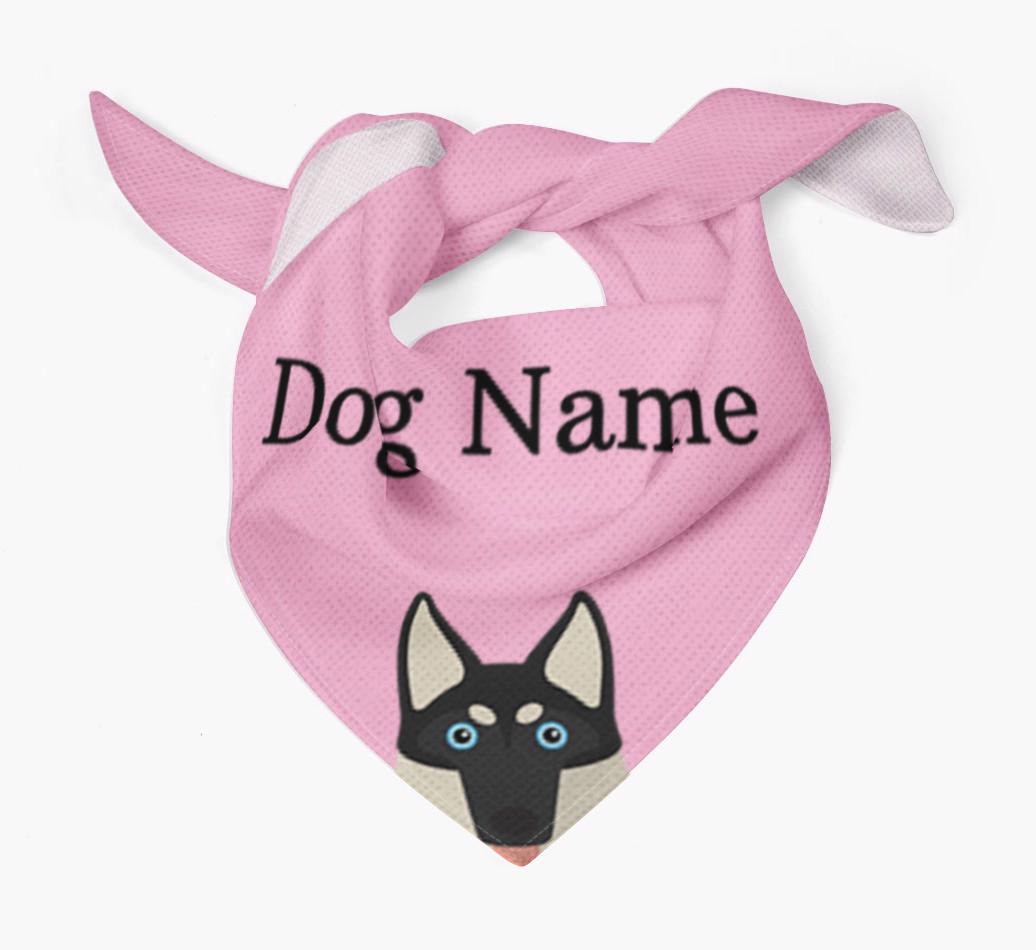 Personalized Dog Bandana with Peeking Yappicons for {dogsName}