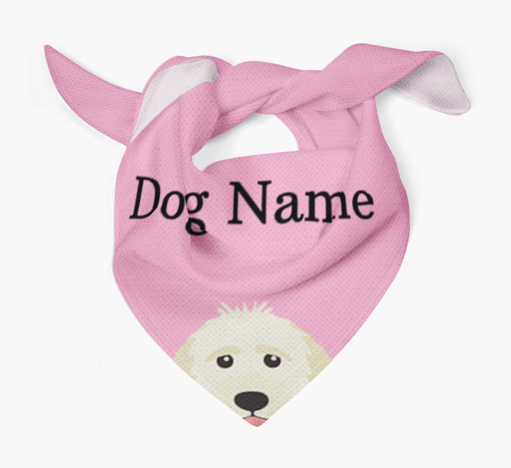 Personalized Dog Bandana with Peeking Yappicons for {dogsName}