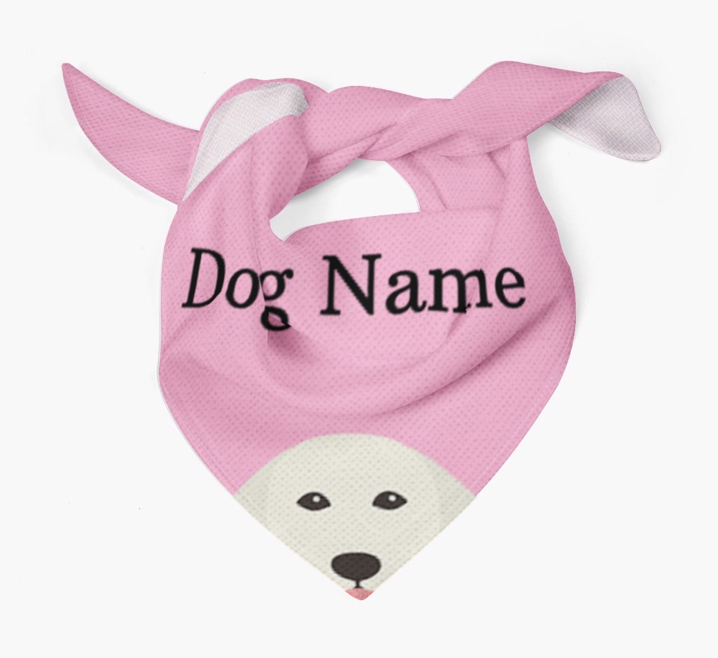 Personalized Dog Bandana with Peeking Yappicons for {dogsName}