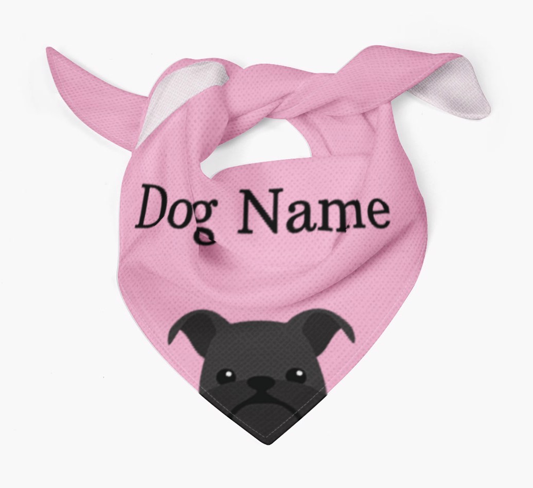 Personalized Dog Bandana with Peeking Yappicons for {dogsName}