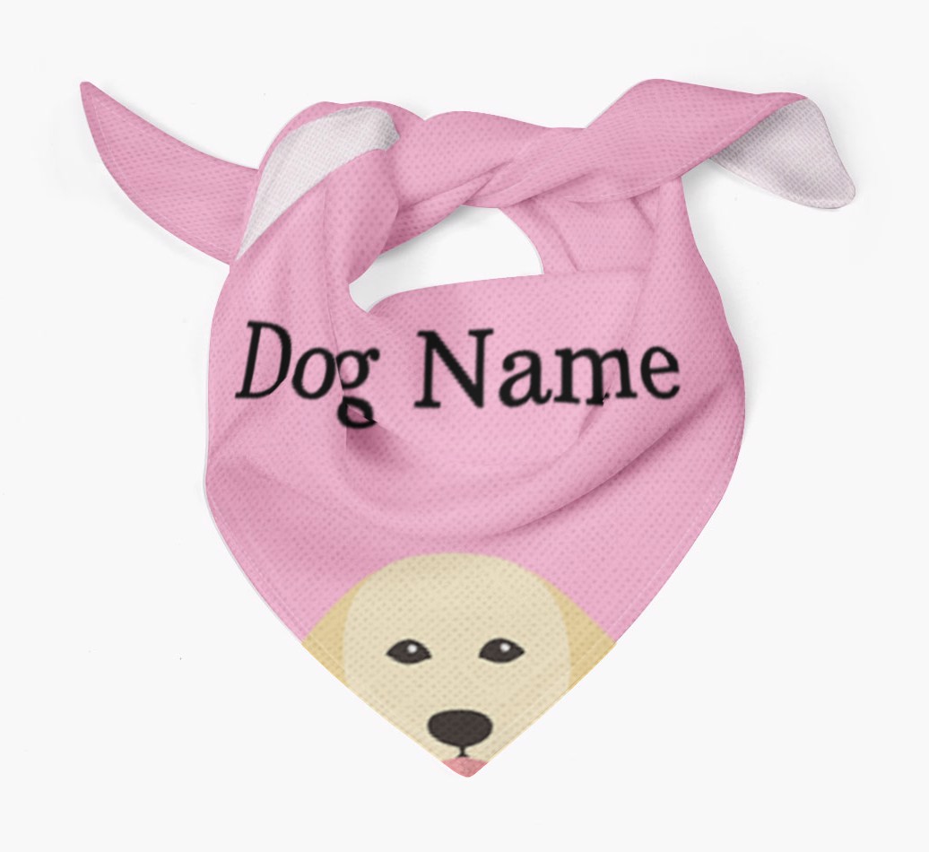 Personalized Dog Bandana with Peeking Yappicons for {dogsName}
