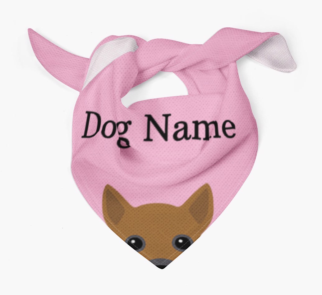 Personalized Dog Bandana with Peeking Yappicons for {dogsName}