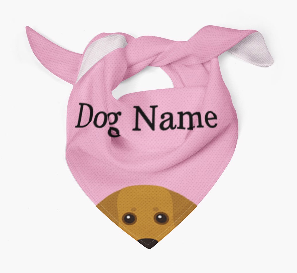Personalized Dog Bandana with Peeking Yappicons for {dogsName}