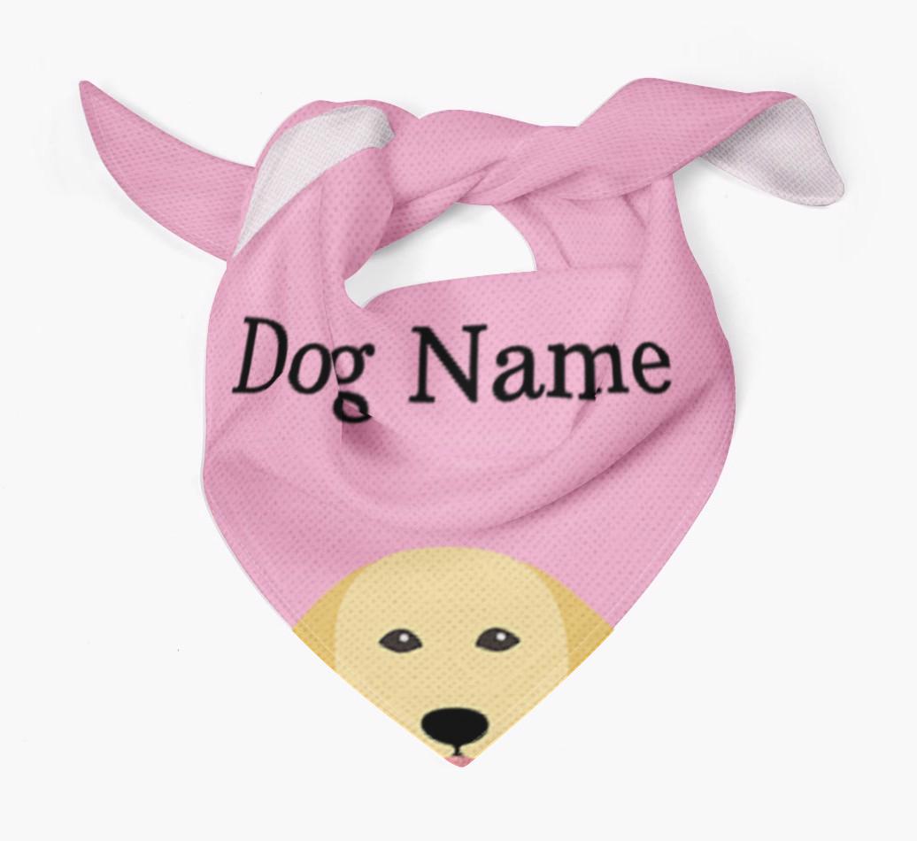Personalized Dog Bandana with Peeking Yappicons for {dogsName}