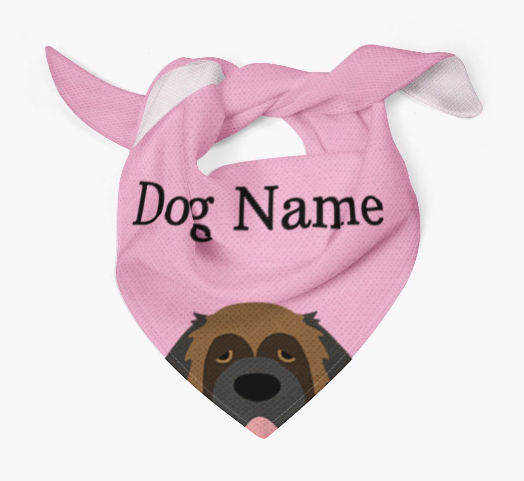 Personalized Dog Bandana with Peeking Yappicons for {dogsName}