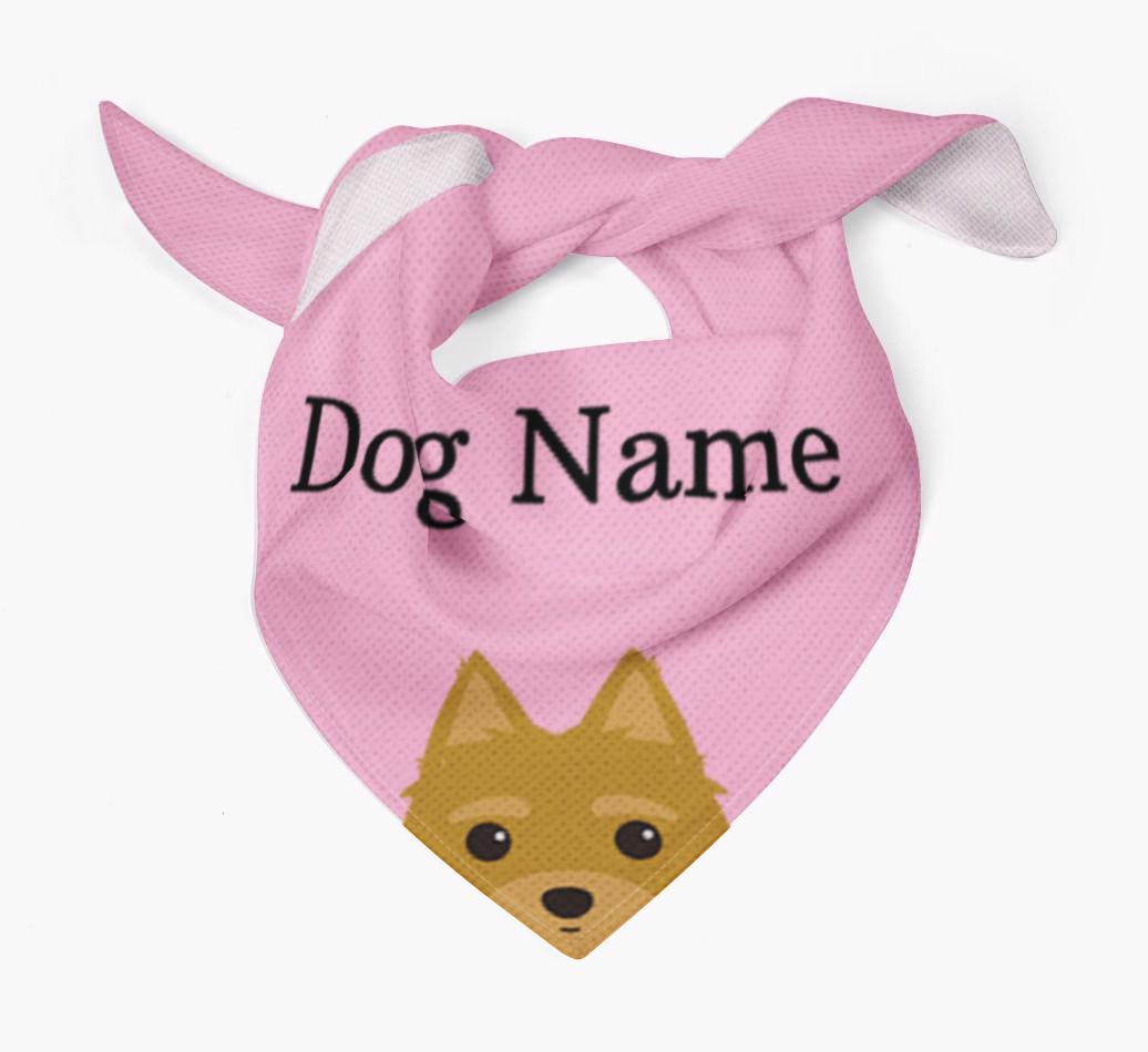Personalized Dog Bandana with Peeking Yappicons for {dogsName}