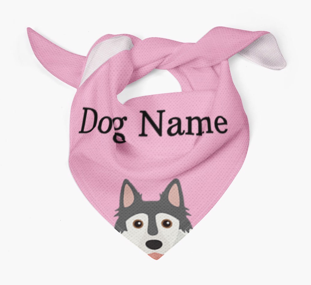 Personalized Dog Bandana with Peeking Yappicons for {dogsName}