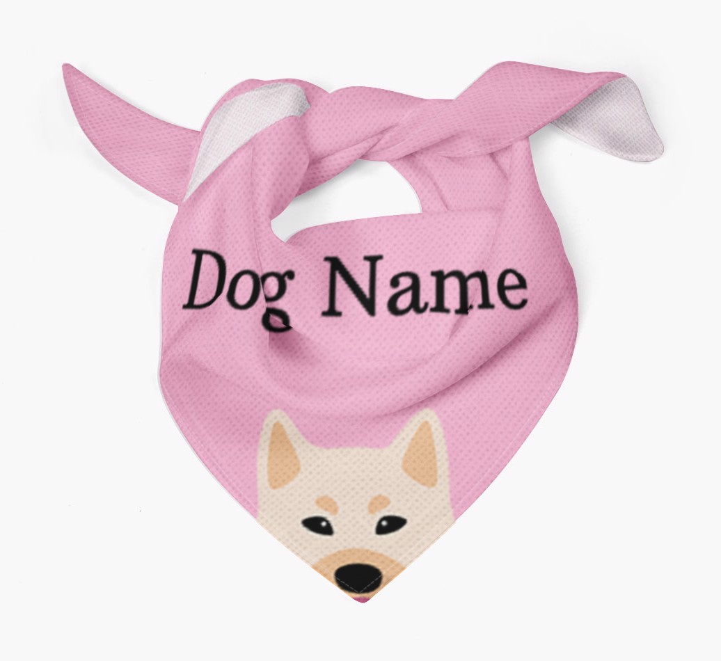 Personalized Dog Bandana with Peeking Yappicons for {dogsName}