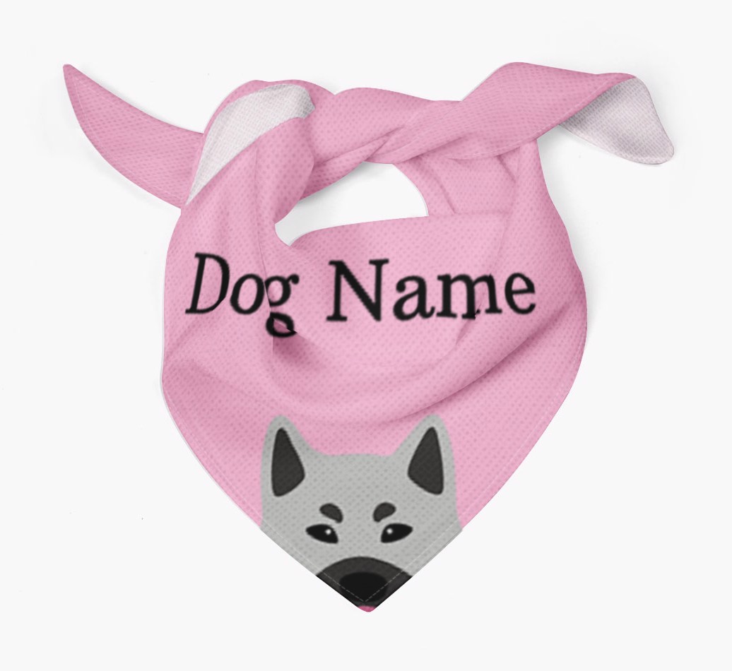 Personalized Dog Bandana with Peeking Yappicons for {dogsName}