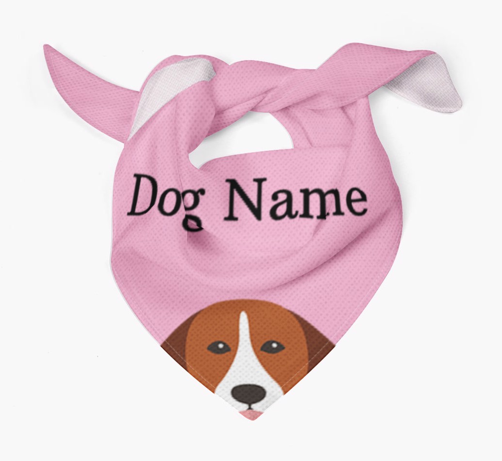 Personalized Dog Bandana with Peeking Yappicons for {dogsName}