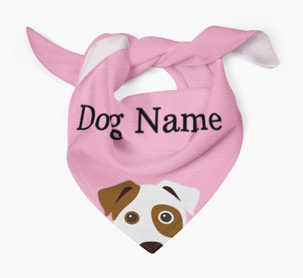 Personalized Dog Bandana with Peeking Yappicons for {dogsName}