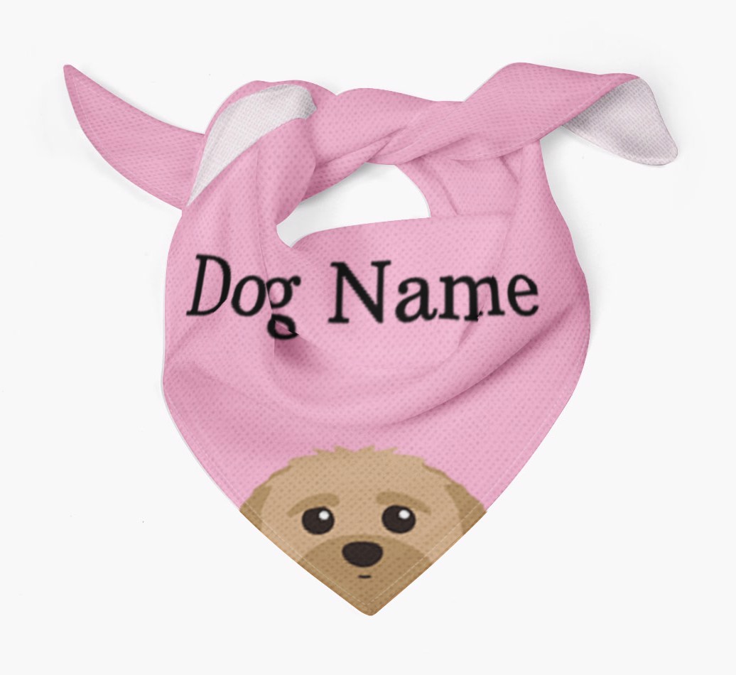 Personalized Dog Bandana with Peeking Yappicons for {dogsName}