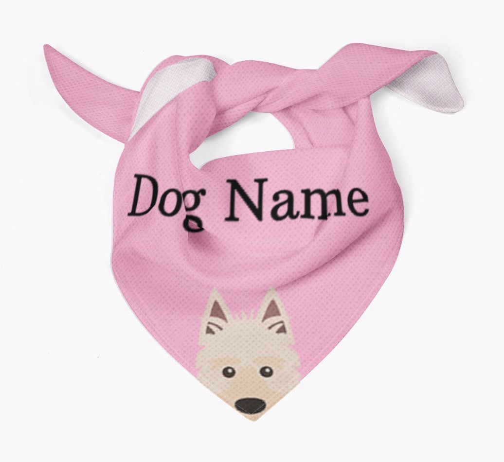 Personalized Dog Bandana with Peeking Yappicons for {dogsName}