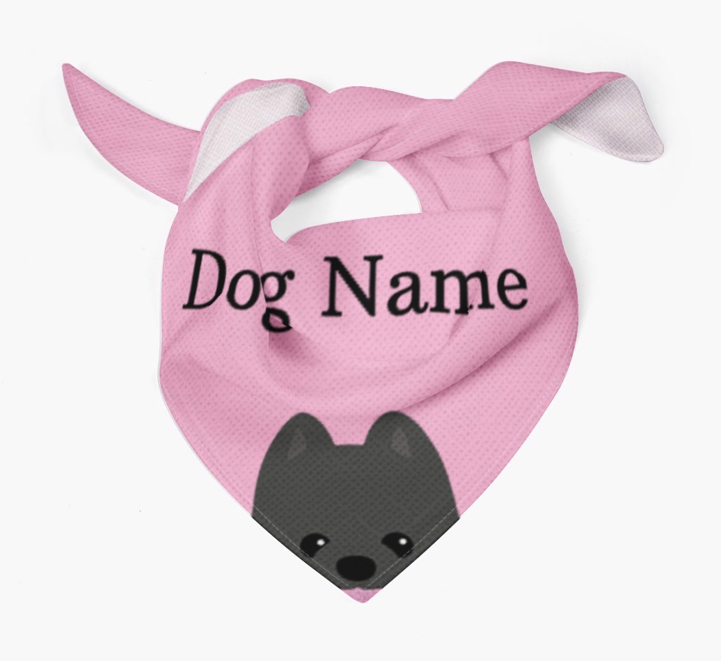 Personalized Dog Bandana with Peeking Yappicons for {dogsName}
