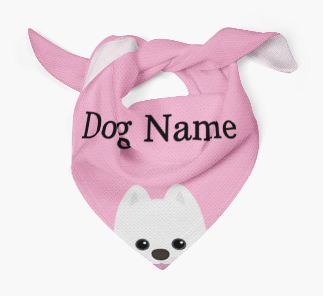 Personalized Dog Bandana with Peeking Yappicons for {dogsName}
