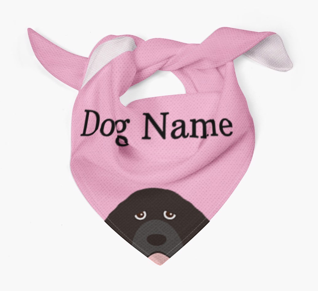 Personalized Dog Bandana with Peeking Yappicons for {dogsName}