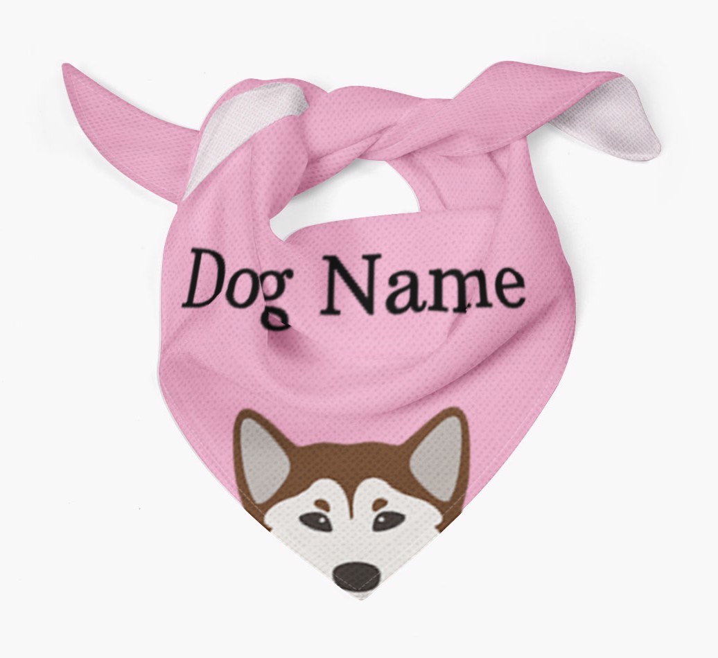 Personalized Dog Bandana with Peeking Yappicons for {dogsName}