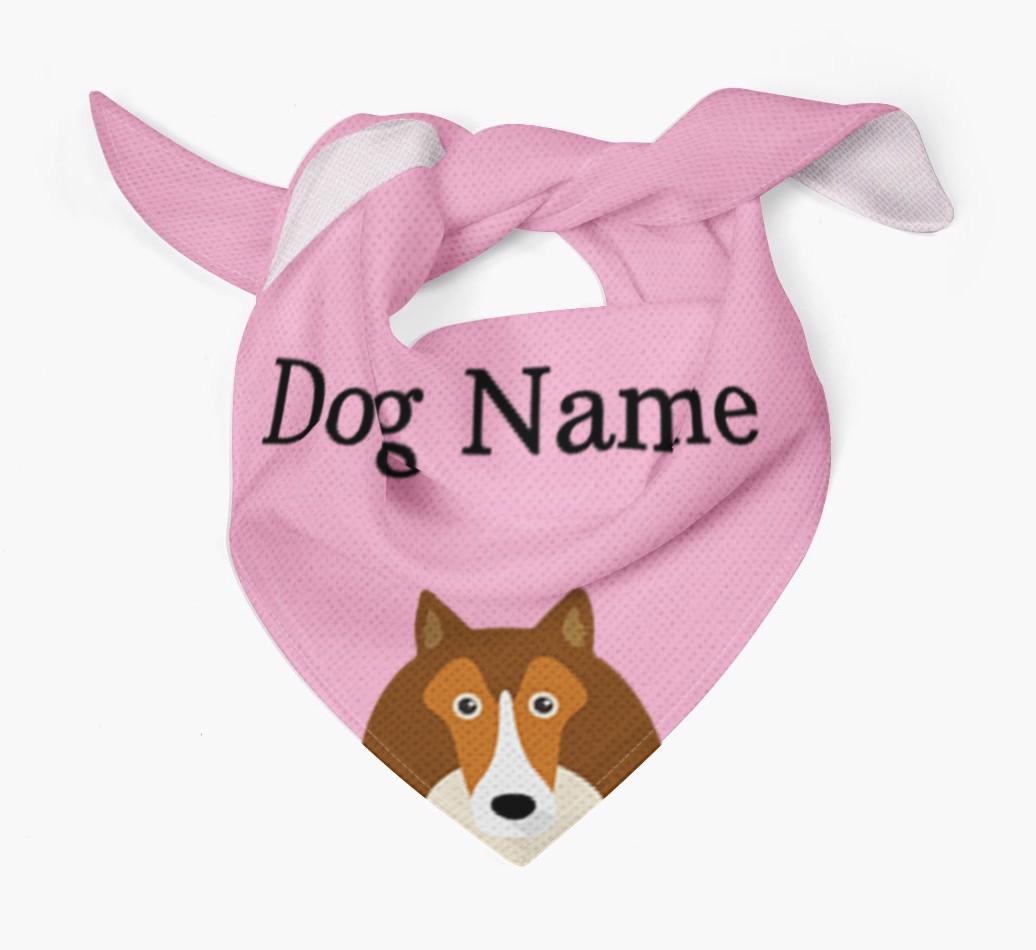 Personalized Dog Bandana with Peeking Yappicons for {dogsName}