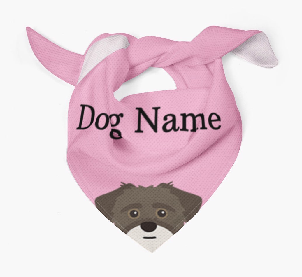 Personalized Dog Bandana with Peeking Yappicons for {dogsName}