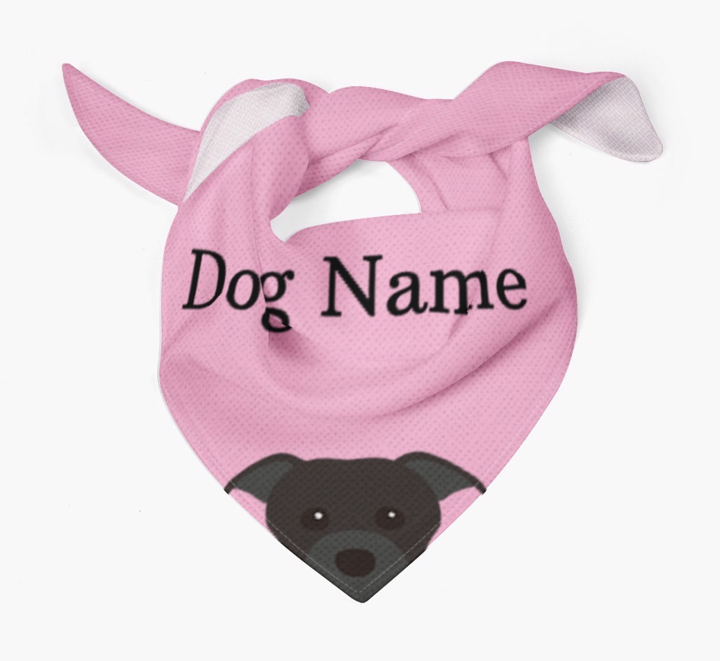 Personalized Dog Bandana with Peeking Yappicons for {dogsName}