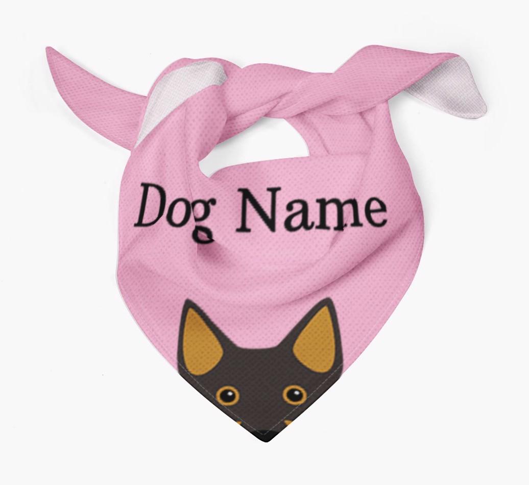 Personalized Dog Bandana with Peeking Yappicons for {dogsName}
