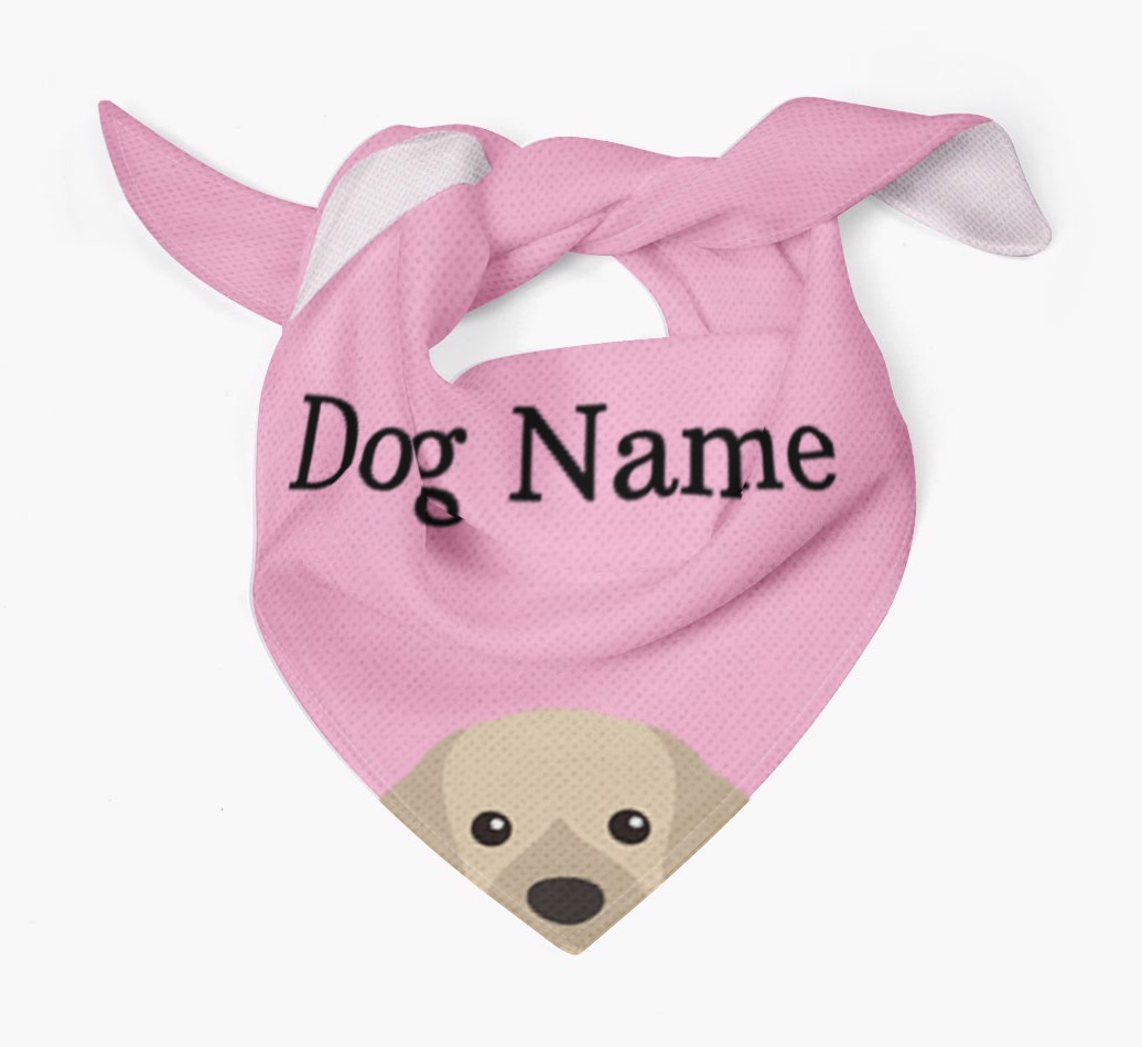 Personalized Dog Bandana with Peeking Yappicons for {dogsName}
