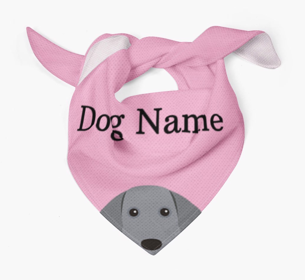 Personalized Dog Bandana with Peeking Yappicons for {dogsName}