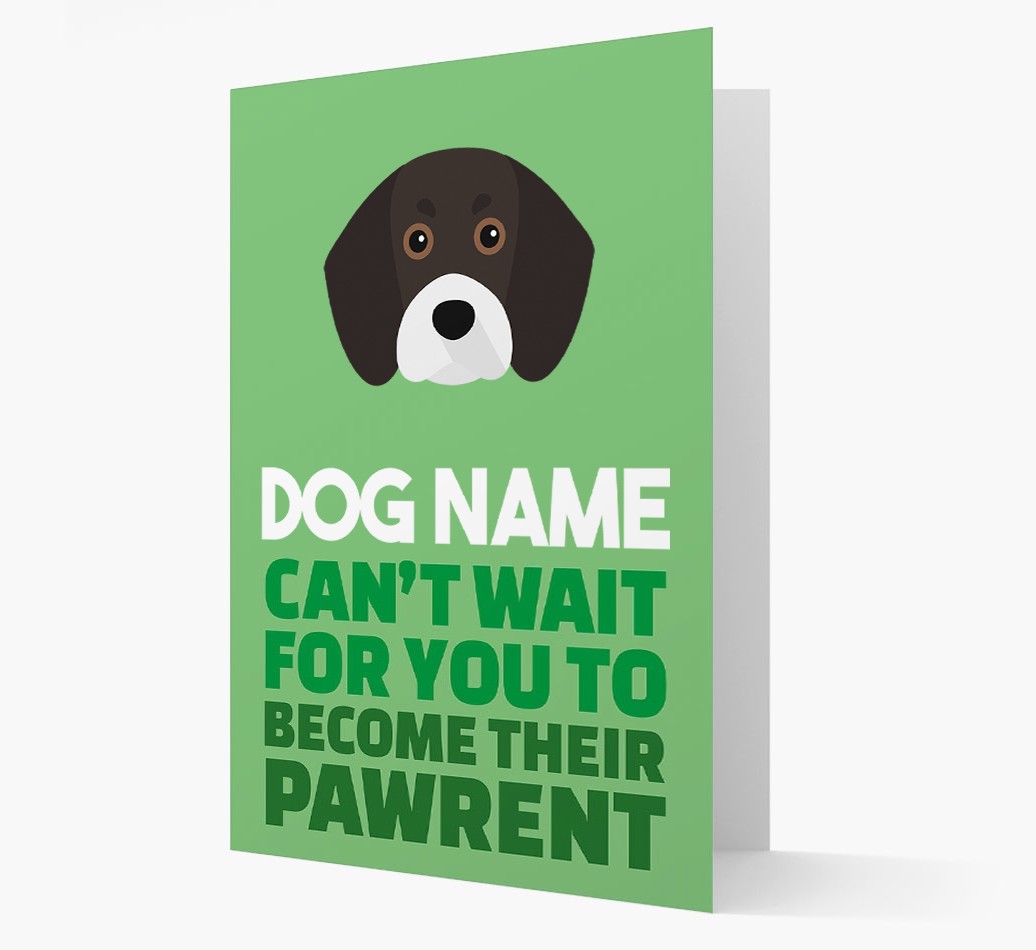 'Happy Anniversary Future Dog Parent' Card with {breedFullName} Icon